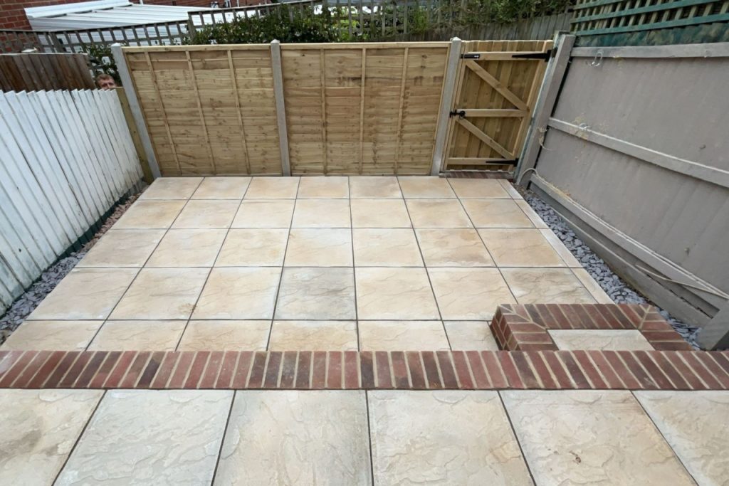Patio construction by S Ginghams in Devizes, Wiltshire. Serving Calne, Chippenham, Marlborough, Melksham, Trowbridge