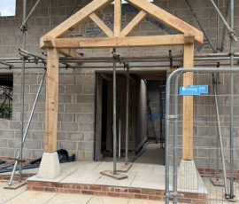 porch building by House renovation and construction by S Ginghams carpentry, joinery, Devizes, Wiltshire.