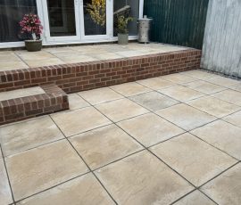 Garden patio construction by S Ginghams in Devizes, Wiltshire. Serving Calne, Chippenham, Marlborough, Melksham, Trowbridge